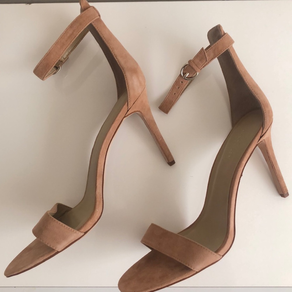 Ann Taylor Suede Sandal Heel